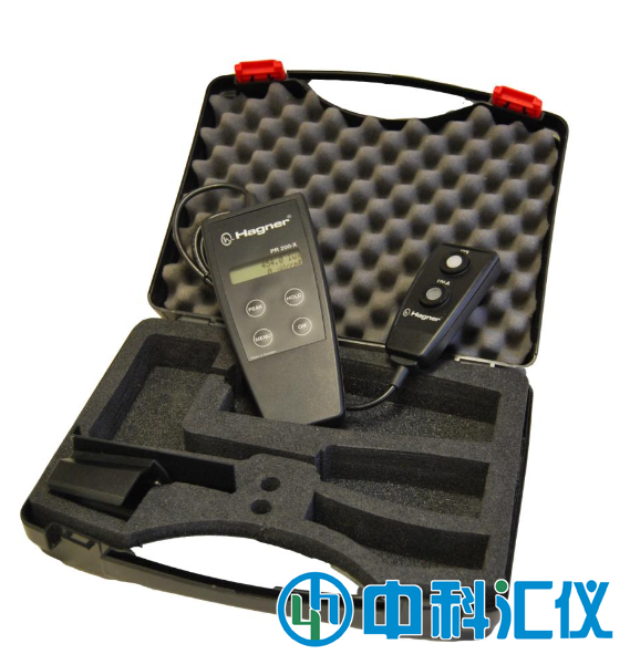 瑞典Hagner PR 200-X照度計(jì)技術(shù)參數(shù)：  準(zhǔn)確性:優(yōu)于+/-3%或低于1 Lux和1μW/cm2  溫度范圍:-5°C - +50°C  峰值函數(shù):按下峰值按鈕，顯示屏將顯示*高(或*低)測(cè)量值直到再次按下按鈕。  電源:2 X尺寸AA或LR6，1.5V  測(cè)量功能:  照度測(cè)量:0.1-200，000 Lux=0.01-20，000 FC  測(cè)量UV-A輻照度:1-200，000μW/cm2=0.01–2，000 W/m2  尺寸: 讀出單位:168 X 75 X 36 mm。探測(cè)器單元:96 X 47 X 24 mm。  重量:280克(帶手提箱和標(biāo)準(zhǔn)配件時(shí)為770克。)  瑞典Hagner PR 200-X照度計(jì).png  .png